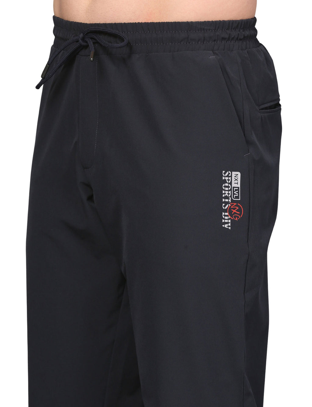 Men's Track Pants Sport Slim Fit Joggers for Gen Z with Pocket Activewear Navy Blue