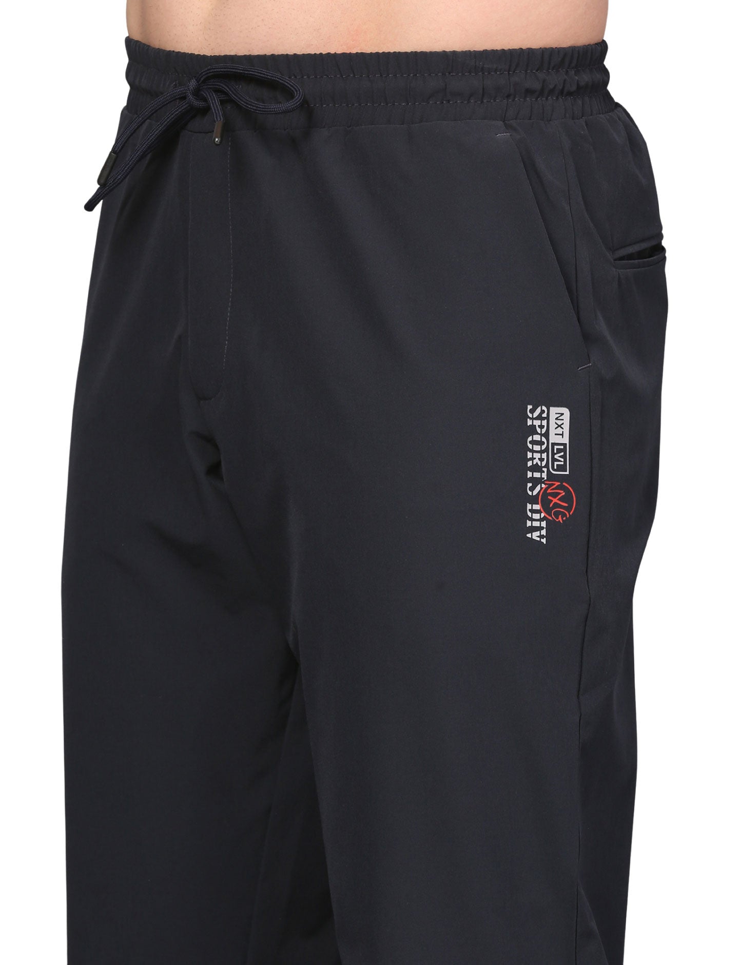 Men's Track Pants Sport Slim Fit Joggers for Gen Z with Pocket Activewear Navy Blue