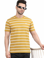 Men's Striped Crew Neck T-Shirt