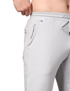 Men's Track Pants Slim Fit Joggers Drawsting Light Grey