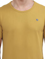 Men's Solid Crew Neck Performance T-Shirt MUSTERD