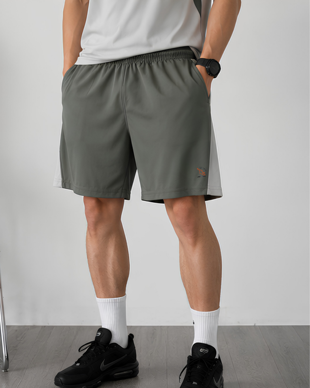Men's Sports Co-ord Set – Unity Makes Strength | Light Grey & Charcoal