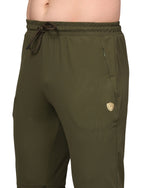 Men's Track Pants Joggers Casual Pocket Olive