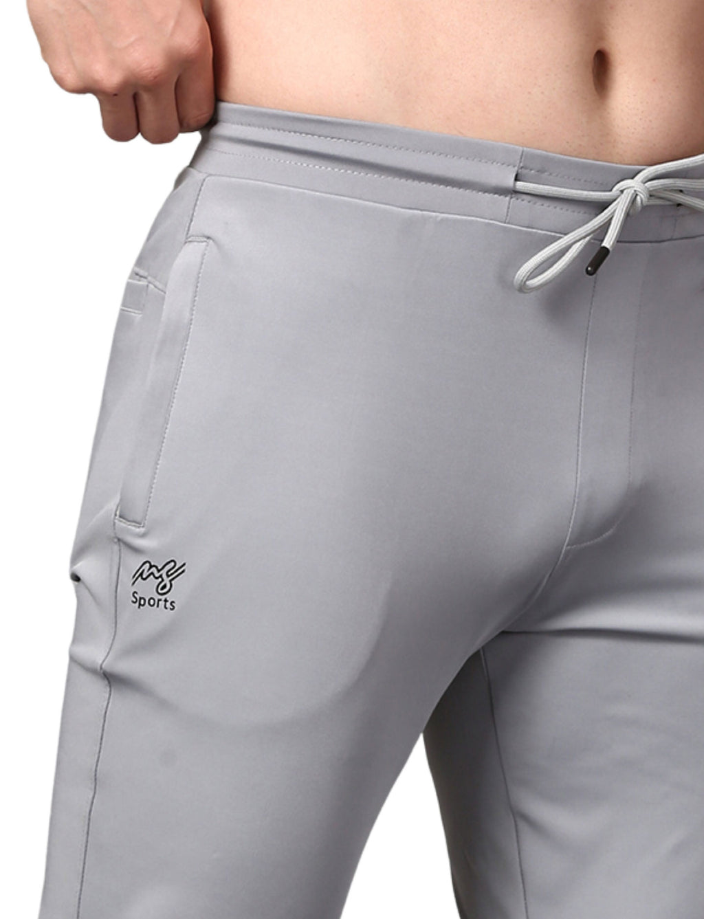 Men's Track Pants Joggers Zipper Gen Z Casual, Sports Gym Activities Grey