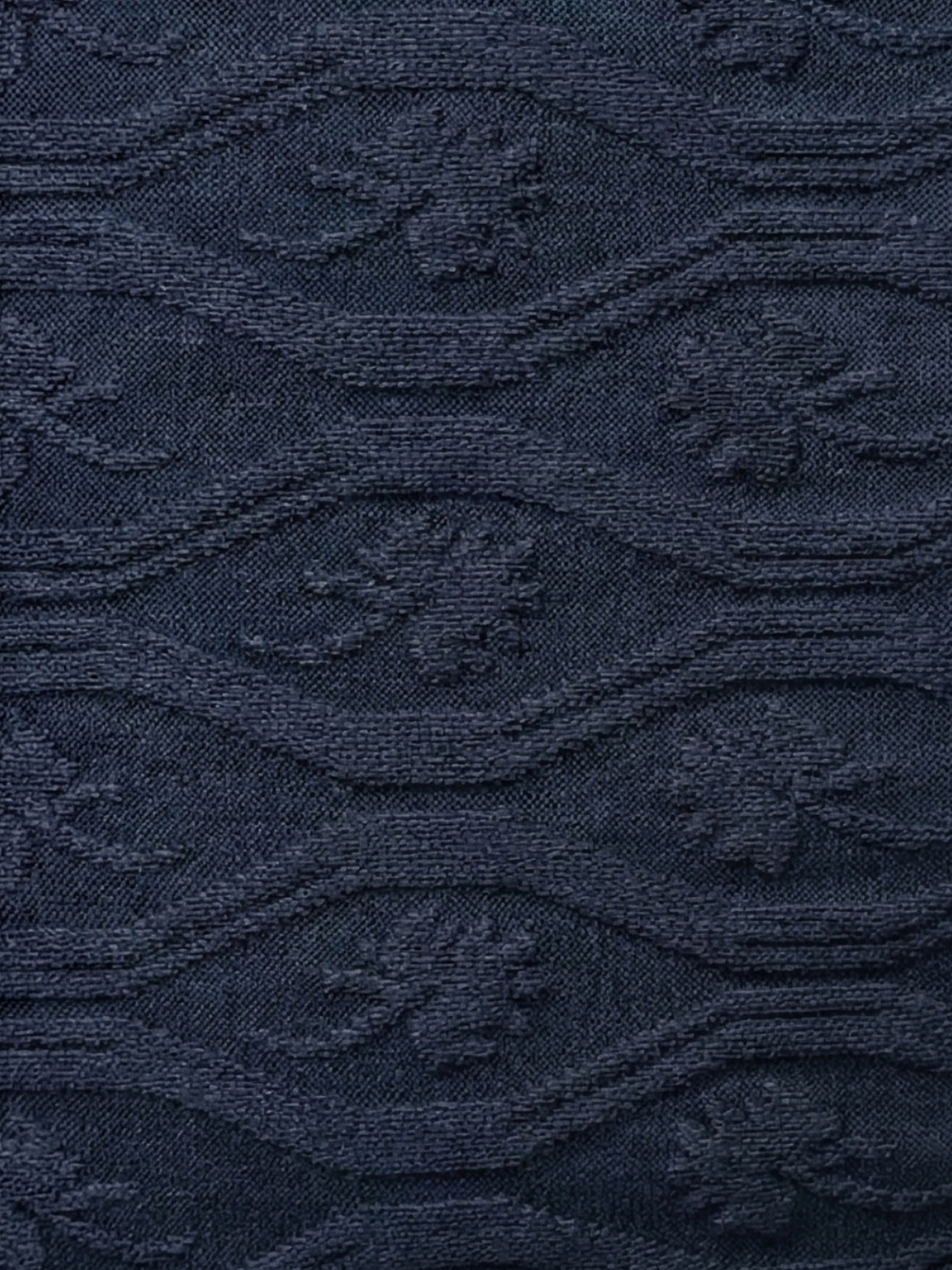 Texture Quater Zip Polo : Heritage Blue