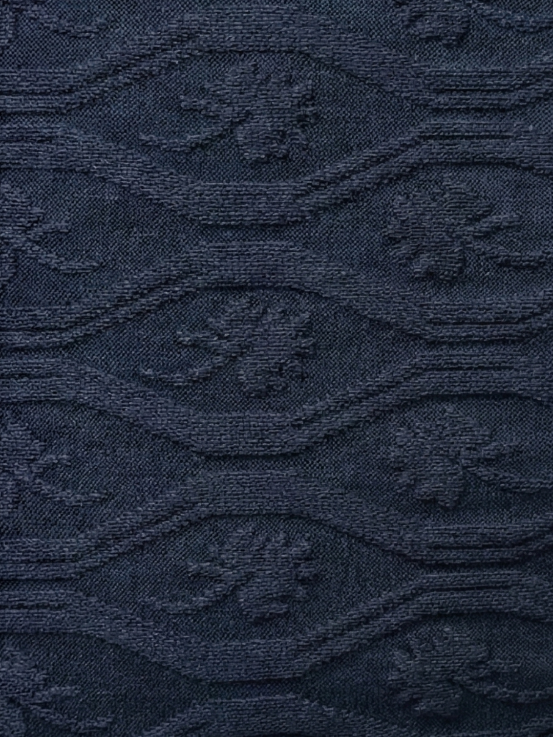 Texture Quater Zip Polo : Heritage Blue
