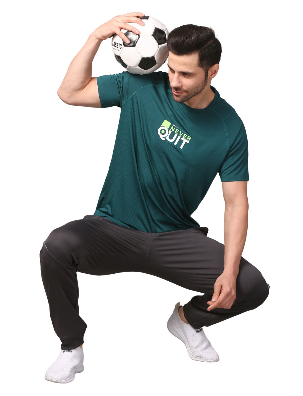 Men's Everyday Round Neck T-Shirt – Teal Green