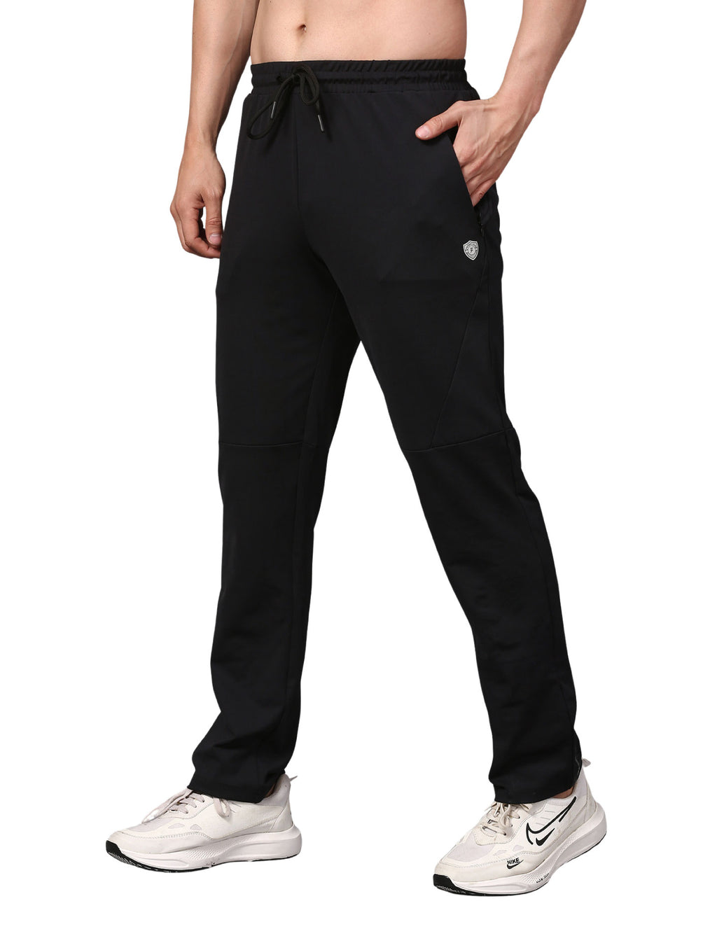 Men's Track Pants Joggers Casual Sports Gym Outdoor Activities Pach Pocket Black
