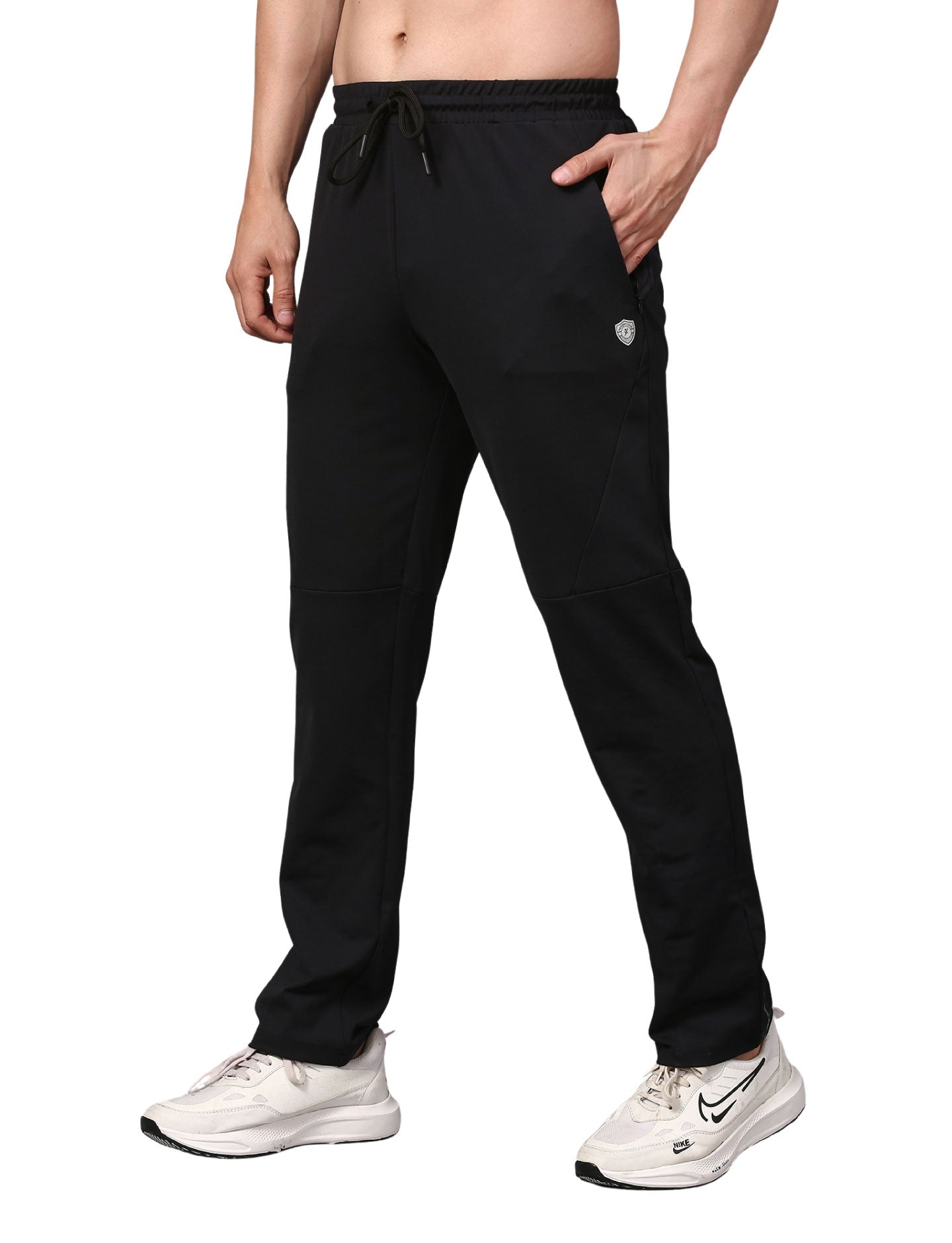 Men's Track Pants Joggers Casual Sports Gym Outdoor Activities Pach Pocket Black