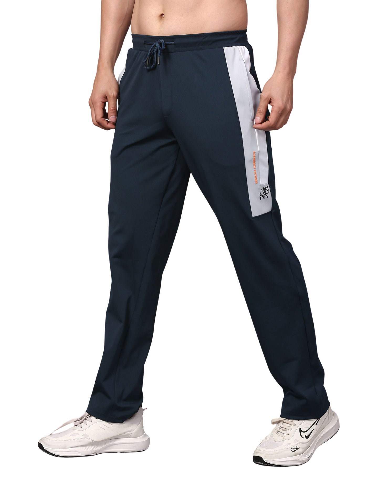 Men's Track Pants Smart Fit Joggers with Side 2 with Back 1 Pockets Active Teal