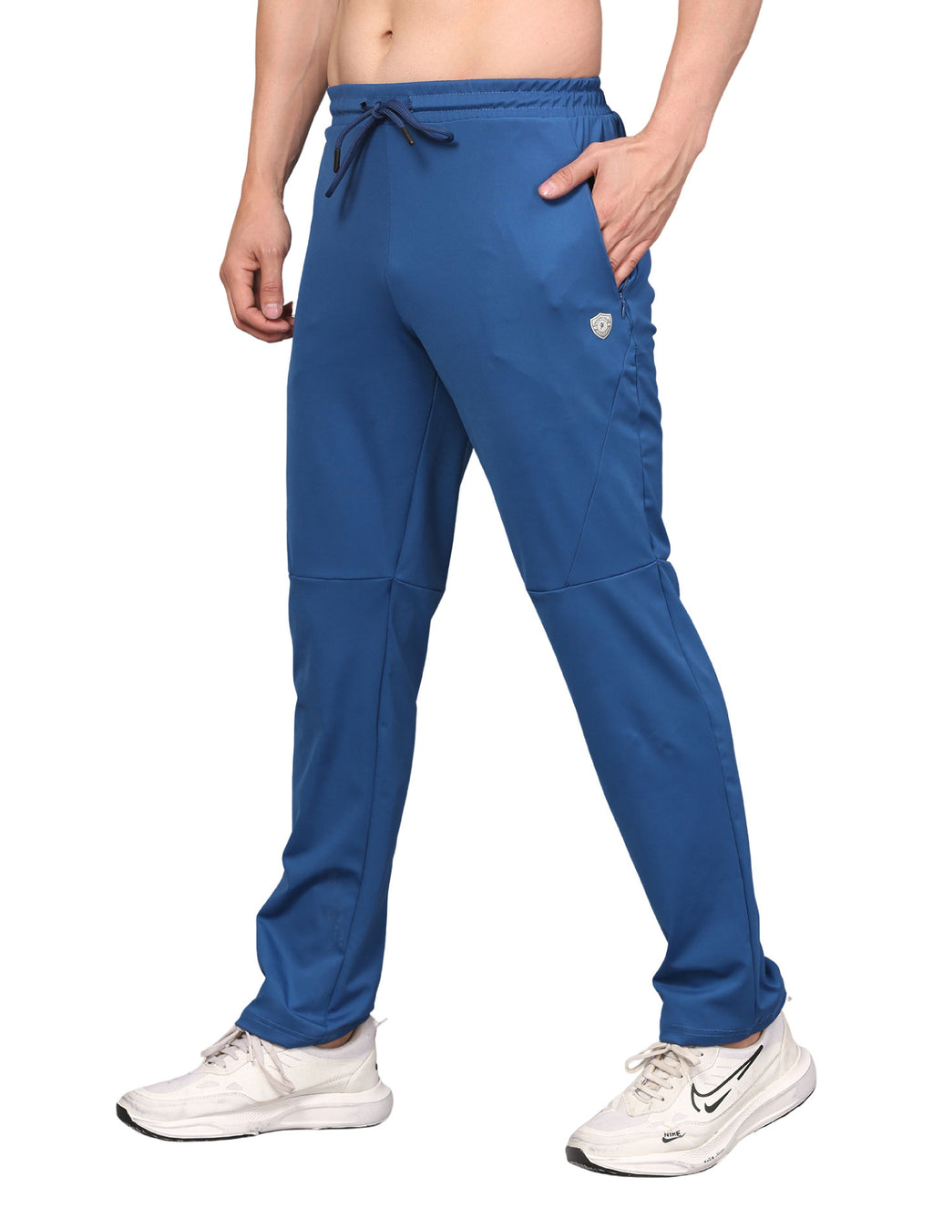 Men's Track Pants Joggers Casual Sports Gym Outdoor Activities Pach Pocket Bright Indigo