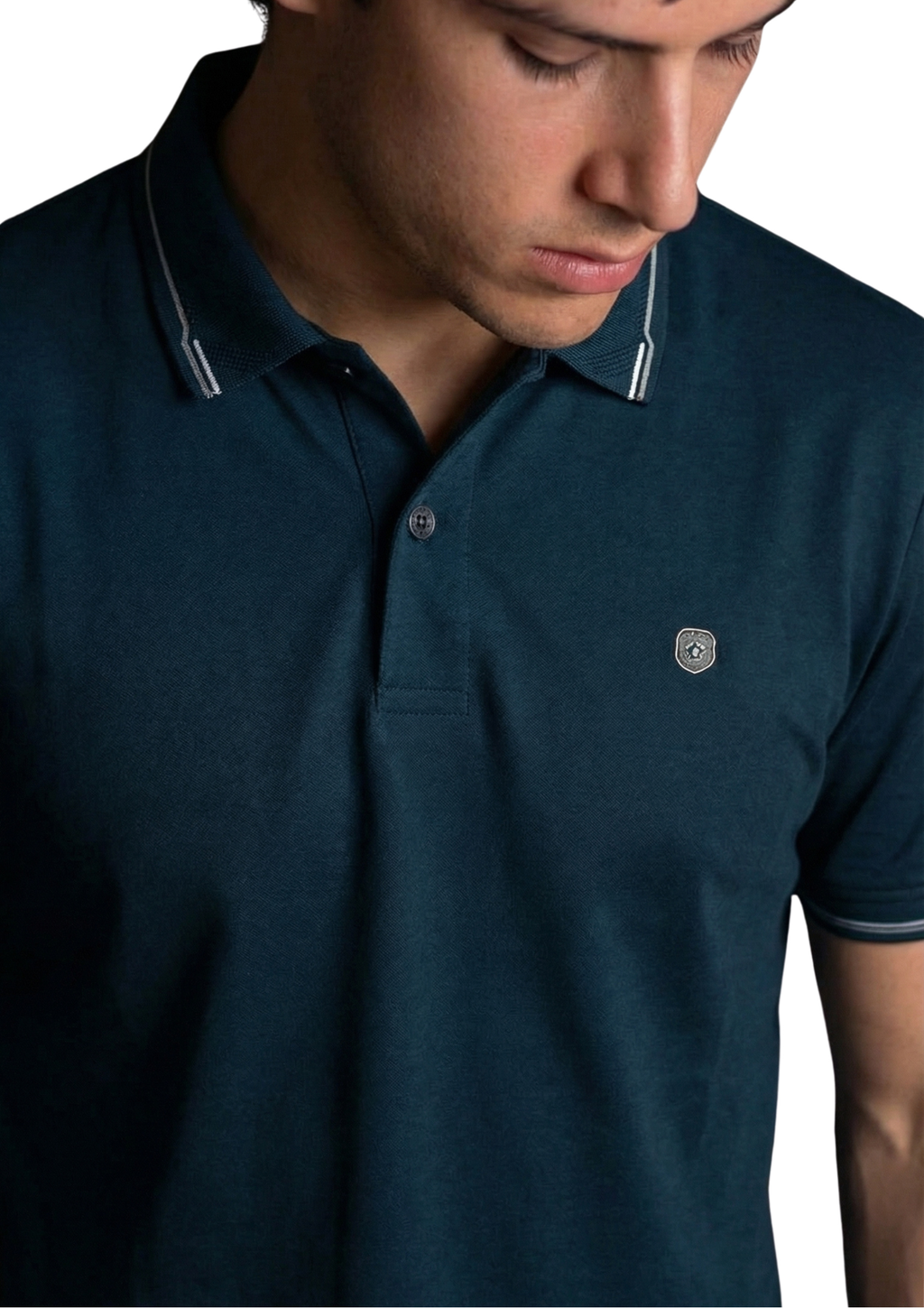 Signature teal polo