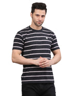Men's Striped Crew Neck T-Shirt