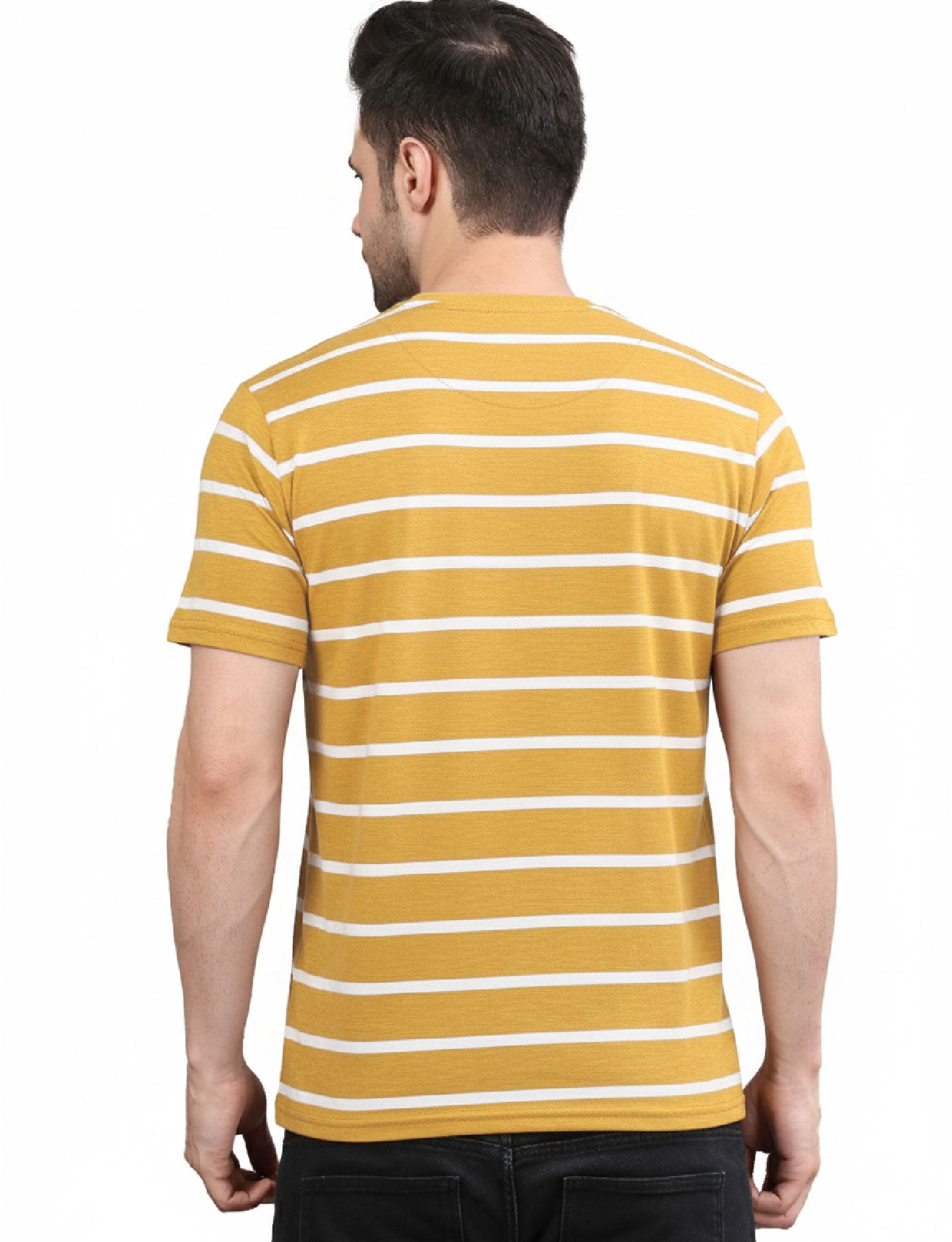 Men's Striped Crew Neck T-Shirt