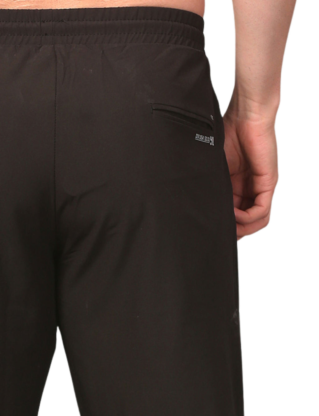 Men's Track Pants Sport Slim Fit Joggers for Gen Z with Pocket Activewear Black