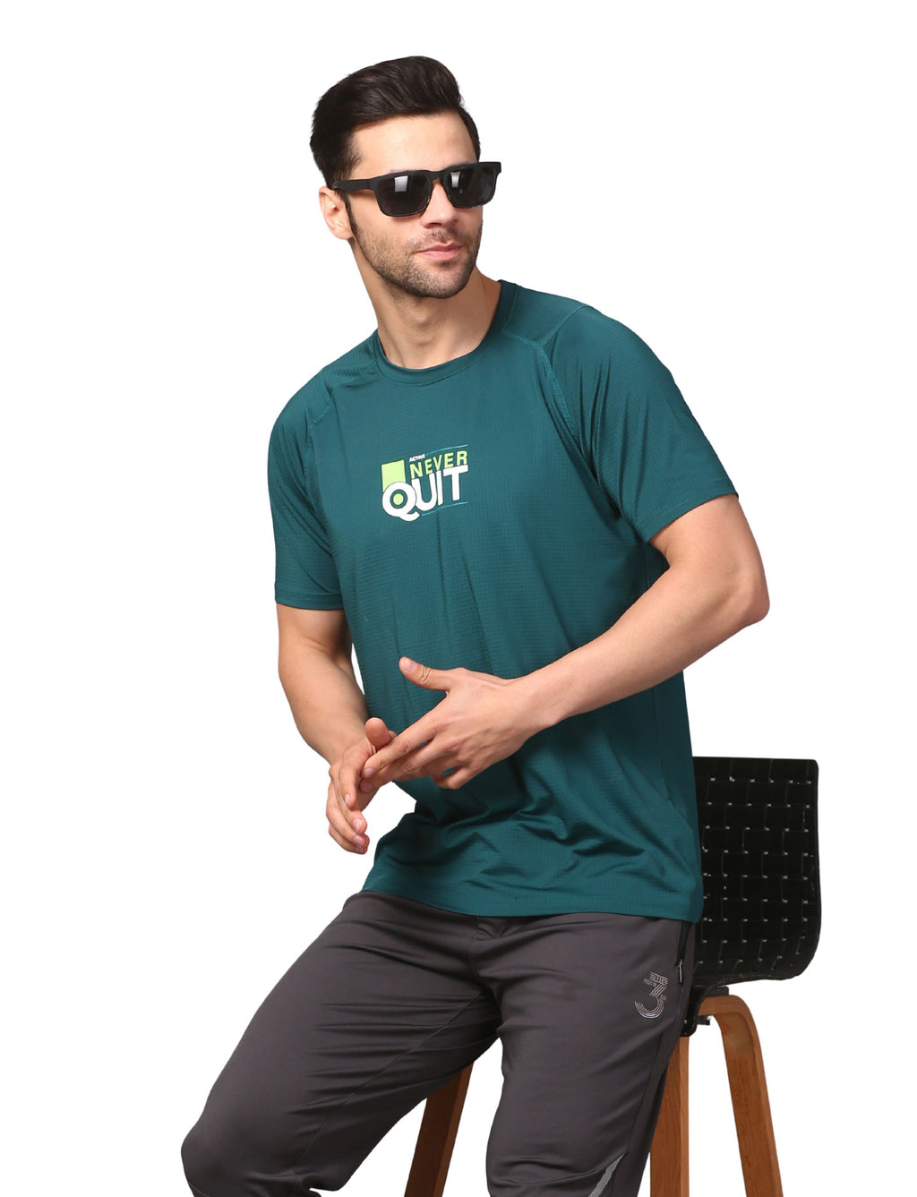 Men's Everyday Round Neck T-Shirt – Teal Green