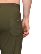 Men's Track Pants Joggers Casual Pocket Olive