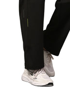 Men's Track Pants Solid Slim Fit Black