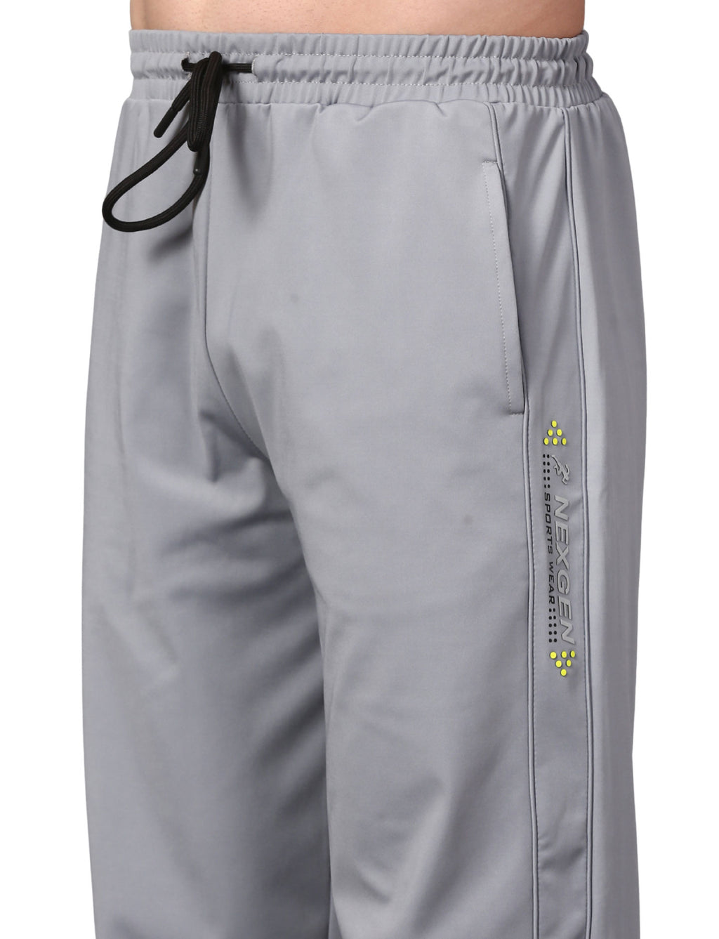 Men's Track Pants Solid Slim Fit Grey