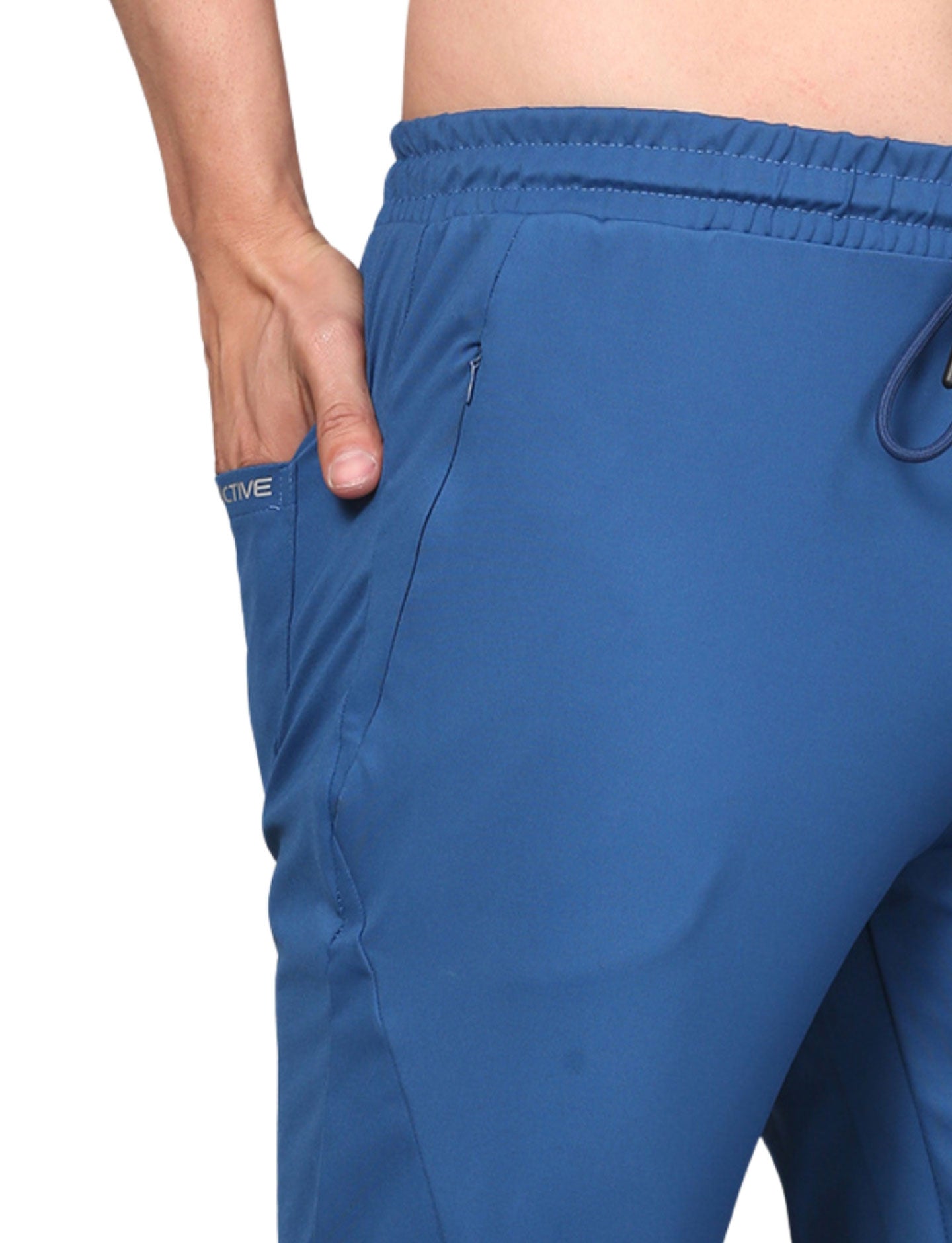 Men's Track Pants Joggers Casual Sports Gym Outdoor Activities Pach Pocket Bright Indigo
