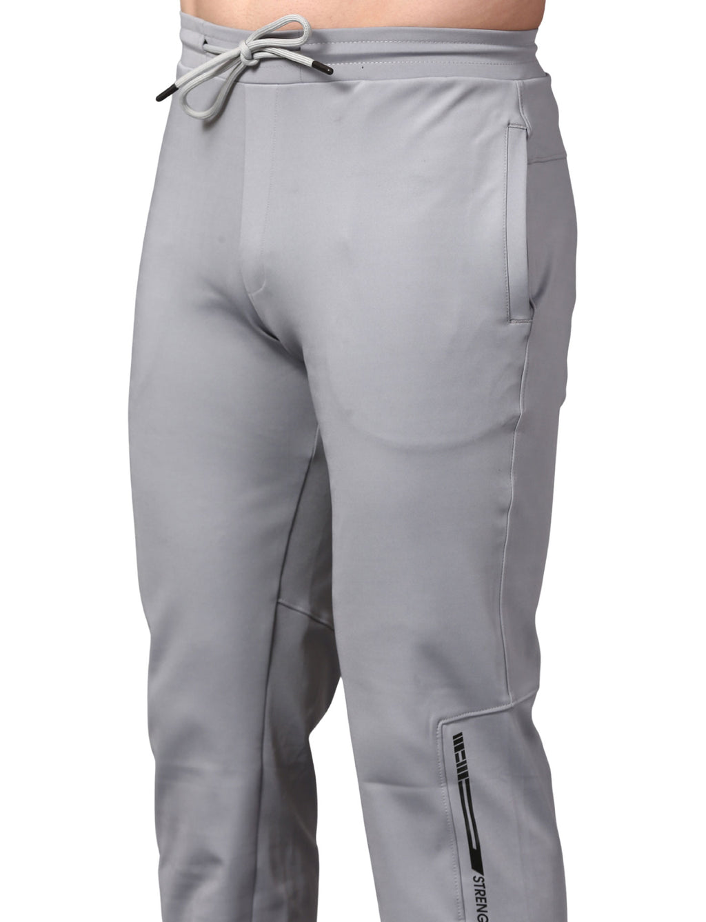 Men's Track Pants Joggers Zipper Gen Z Casual, Sports Gym Activities Grey