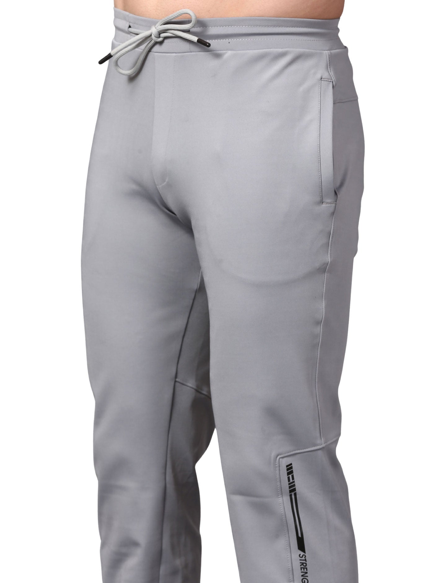 Men's Track Pants Joggers Zipper Gen Z Casual, Sports Gym Activities Grey