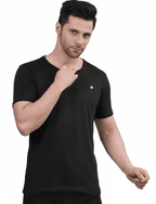 Men's Solid Crew Neck Performance T-Shirt Black