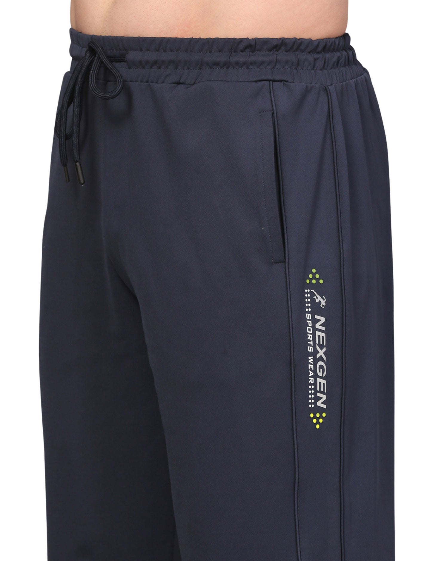 Men's Track Pants Solid Slim Fit Joggers for Man, Boy & Gen Z Drawsting Navy