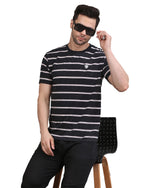 Men's Striped Crew Neck T-Shirt