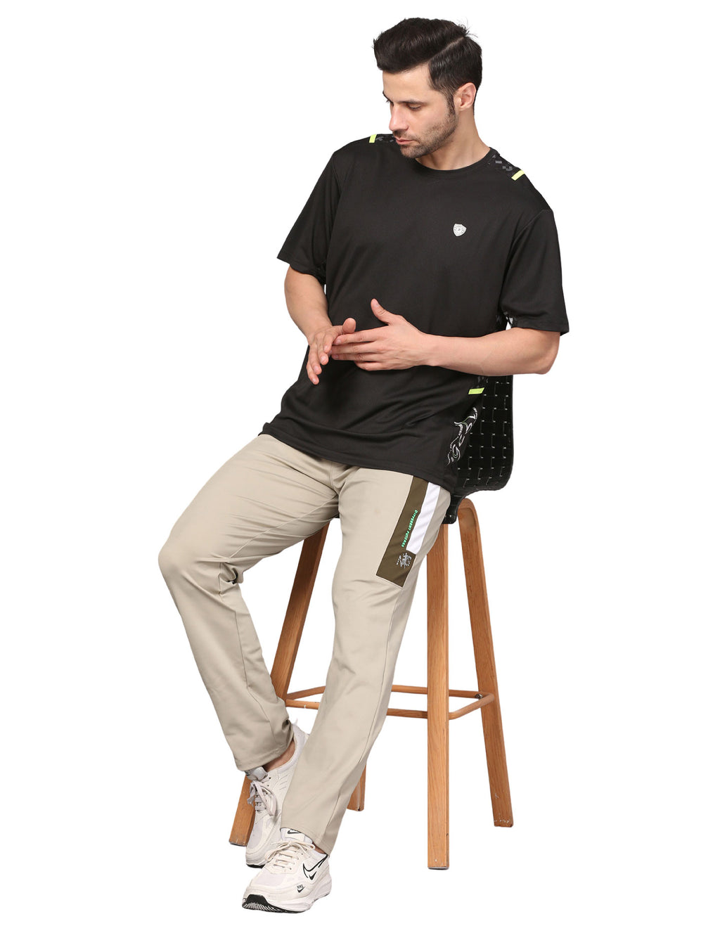 Men's Track Pants Smart Fit Joggers with Side 2 with Back 1 Pockets Active Agate Grey