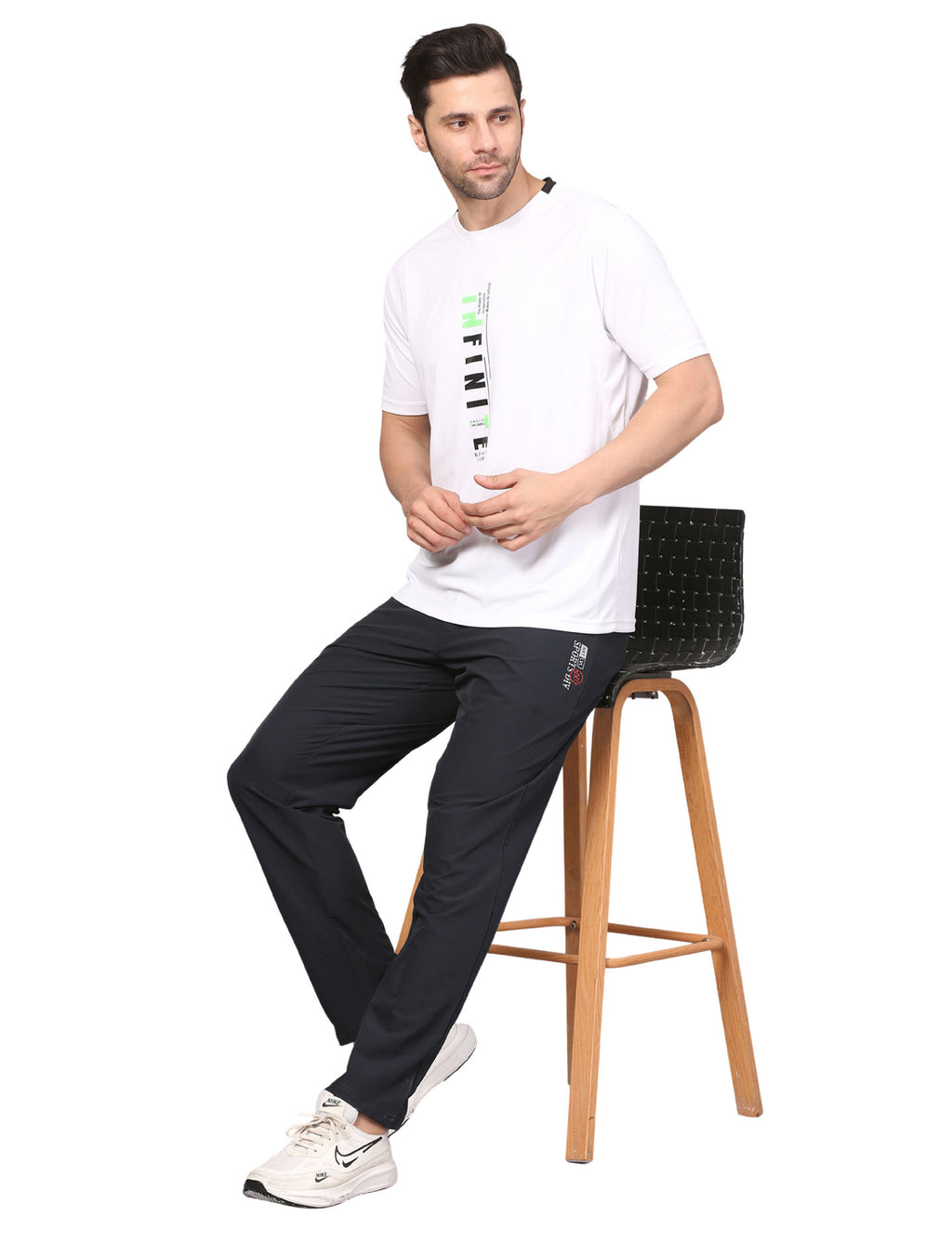 Men's Track Pants Sport Slim Fit Joggers for Gen Z with Pocket Activewear Navy Blue