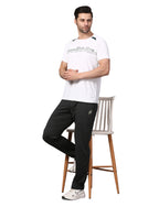 Men's Track Pants Slim Fit Joggers Drawsting Charcoal