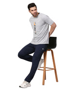 Men's Track Pants Joggers Casual Pocket Navy