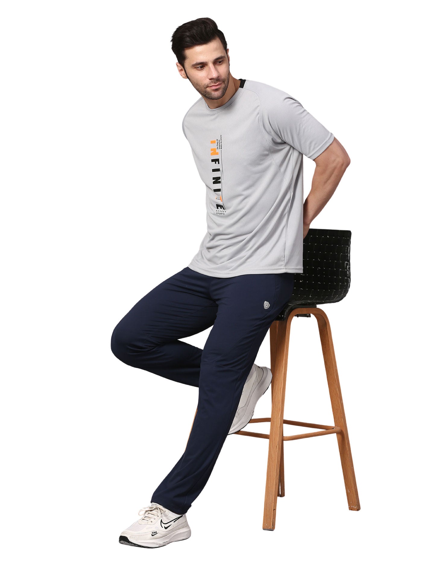 Men's Track Pants Joggers Casual Sports Gym Outdoor Activities Pach Pocket Navy