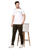 Men's Track Pants Slim Fit Joggers Drawsting Olive