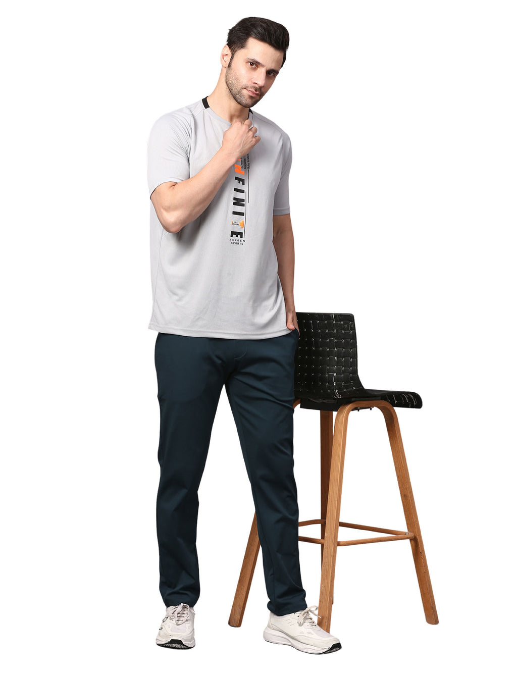 Men's Track Pants Slim Fit Joggers for Gen Z with Zipper Pocket Drawsting Teal