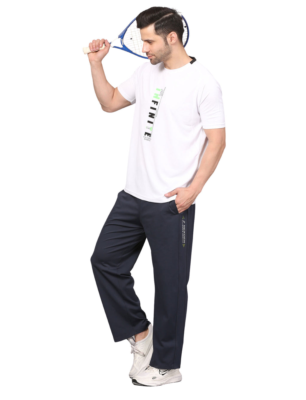 Men's Track Pants Solid Slim Fit Joggers for Man, Boy & Gen Z Drawsting Navy