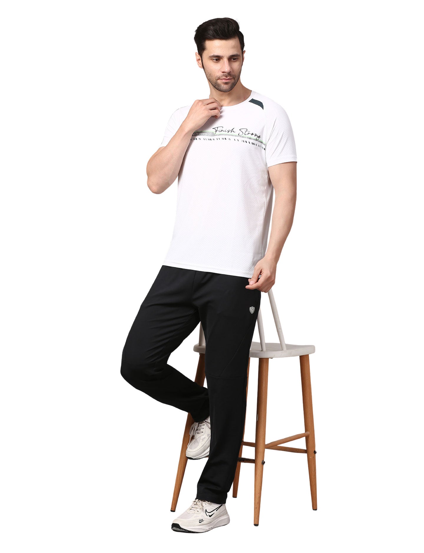 Men's Track Pants Joggers Casual Sports Gym Outdoor Activities Pach Pocket Black