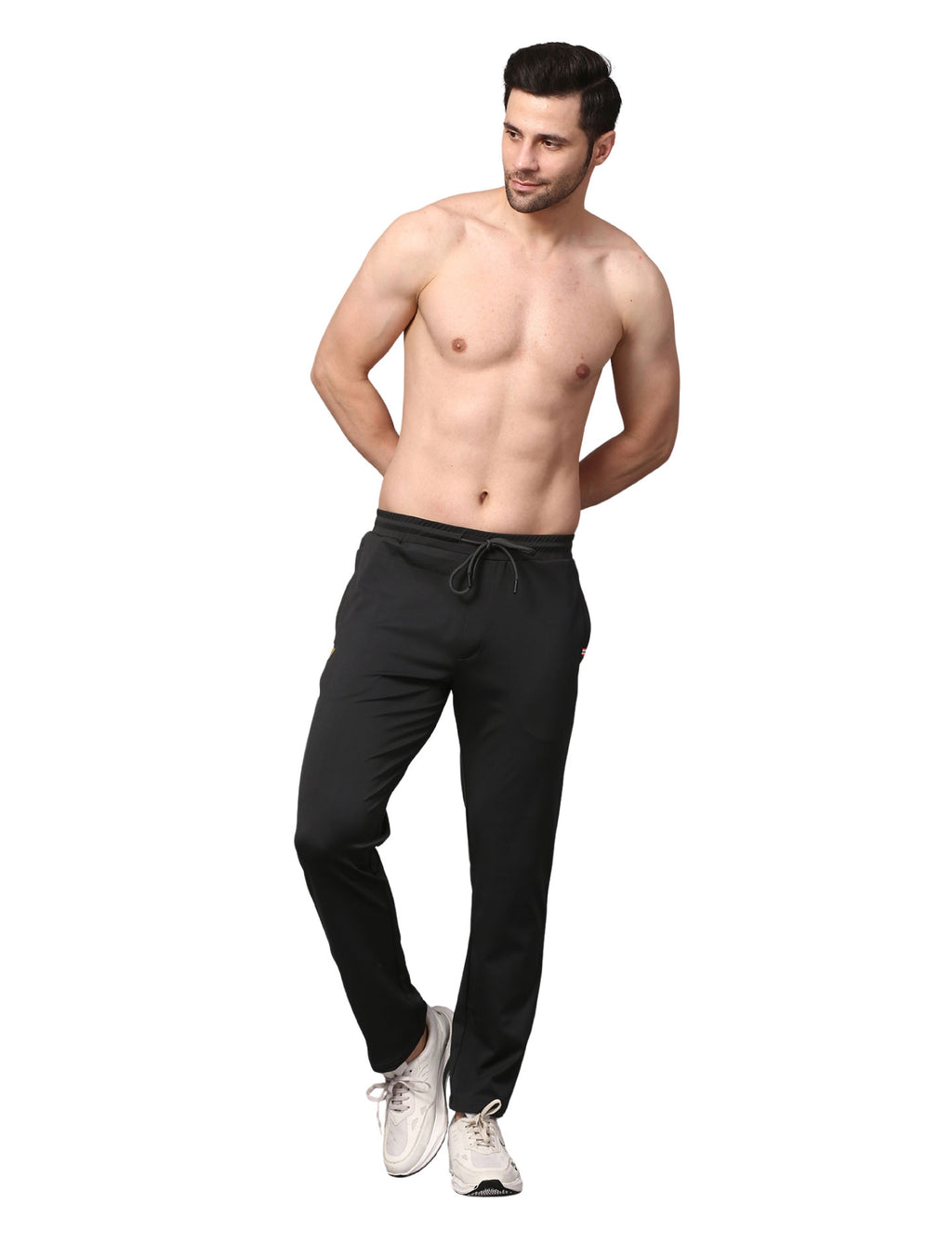 Men's Track Pants Joggers Zipper Gen Z Casual, Sports Gym Activities Dark Grey