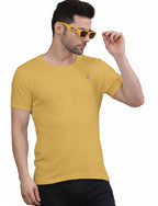 Men's Solid Crew Neck Performance T-Shirt MUSTERD