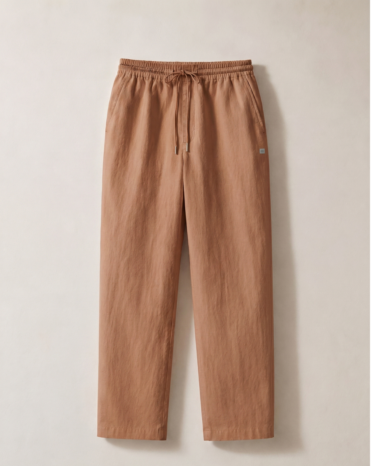 Linen Look Straight Fit Pants white