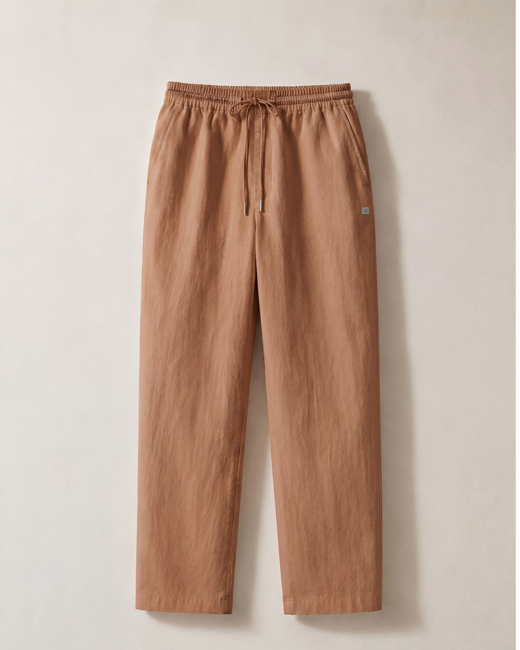 Linen Look Straight Fit Pants white