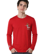 Begins Mountain Print Full Sleeve T-Shirt for Men – Black