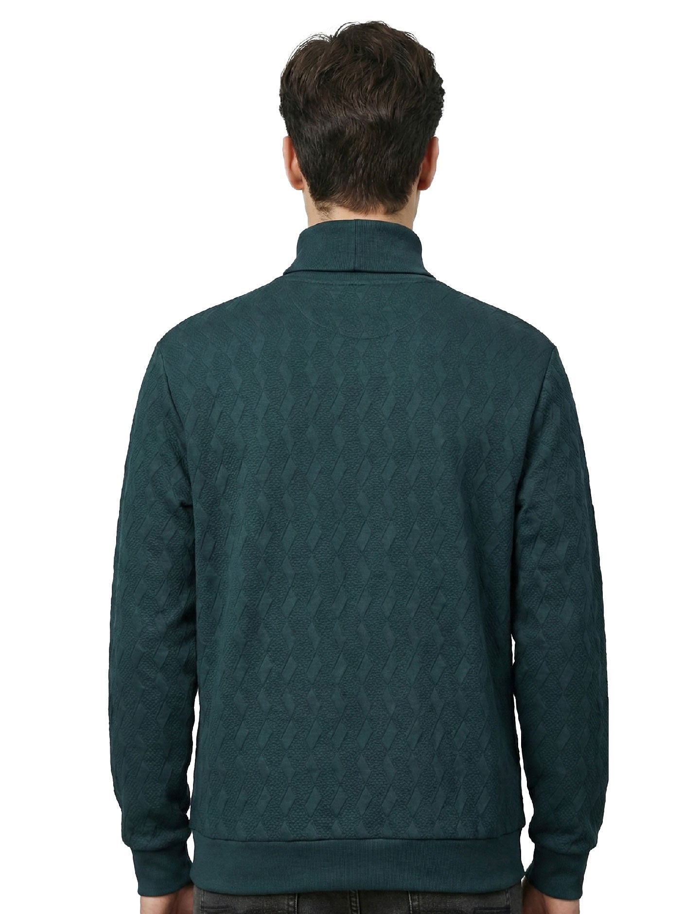 Textured High Neck: Teal