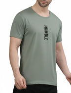 Men's Athletic Vertical "HUMBLE" T-Shirt SAGE GREEN