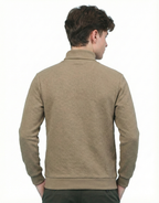 Textured High Neck: Beige