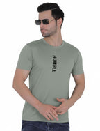 Men's Athletic Vertical "HUMBLE" T-Shirt SAGE GREEN