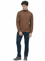 Textured High neck: Brown