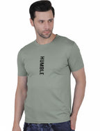 Men's Athletic Vertical "HUMBLE" T-Shirt SAGE GREEN