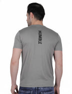 Men's Athletic Vertical "HUMBLE" T-Shirt SILVER GREY
